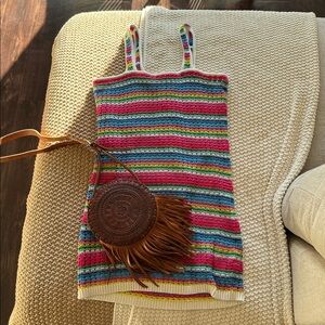 GAP Multicolor Striped Mini Dress